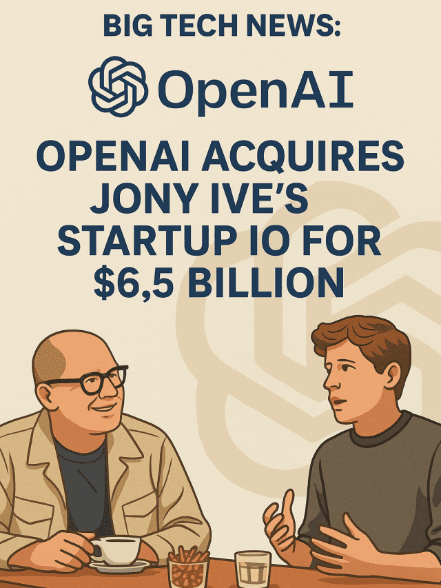 OpenAI Buys Jony Ive’s Startup for $6.5B